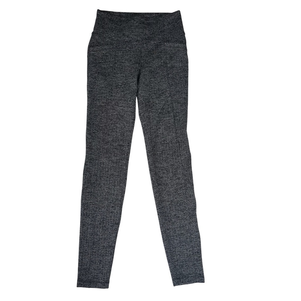 Athleta Herringbone Metro High Waisted Legging Black & Grey Size XS - Picture 4 of 10